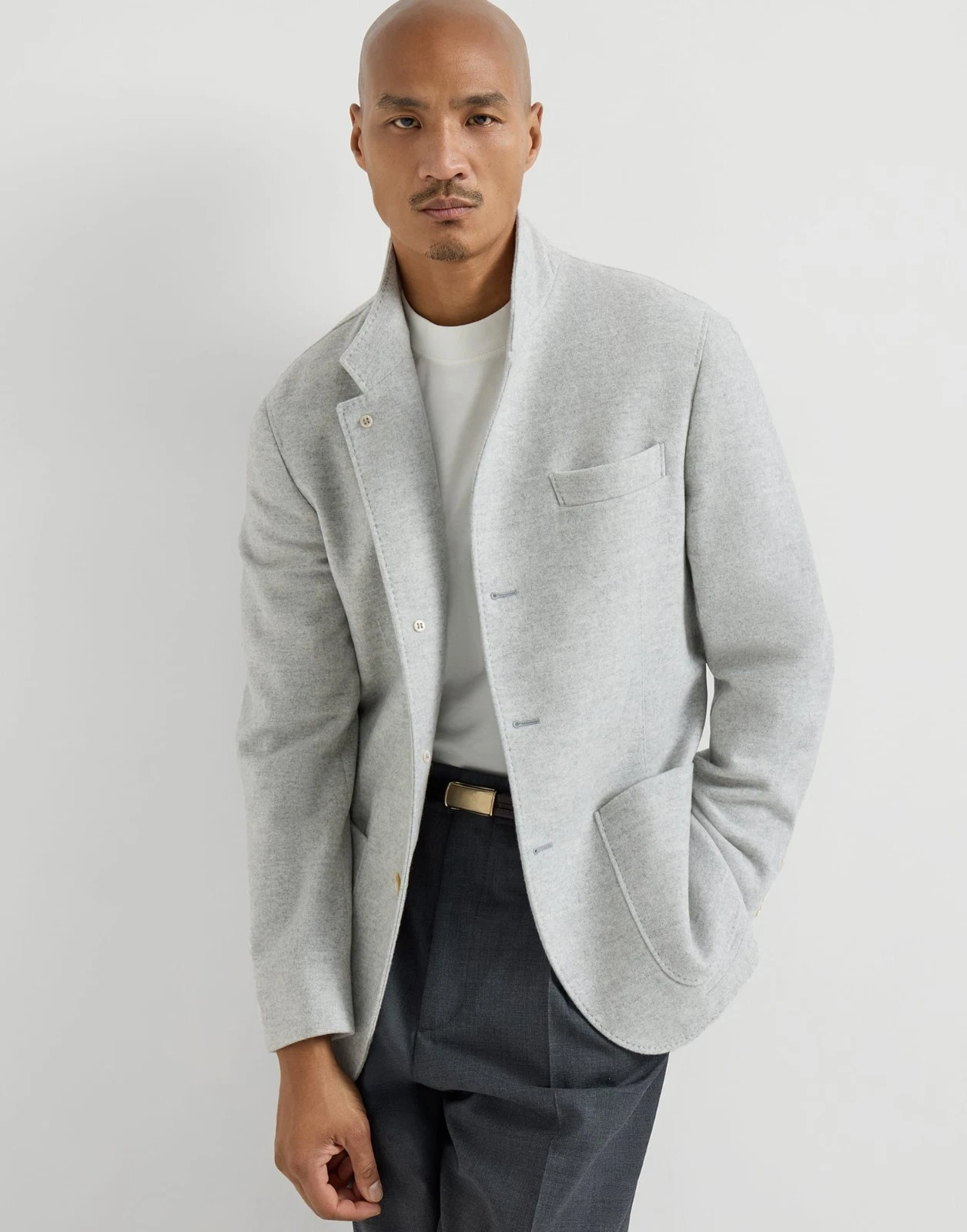 Brunello Cucinelli — Brunello Cucinelli 100% Cashmere Casual Jacket - Light Gray - S/M - $5400 Retail