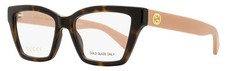 Gucci Squared Cat-Eye Eyeglasses GG1715O 005 Havana/Pink 53mm