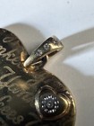 Gold Over Sterling Diamond NY Yankees Heart Pendant!! — photo 4