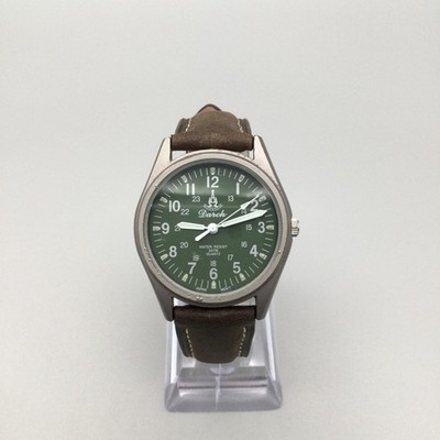 Darch D1001MA Watch Mens 34mm Green Dial Brown Leather Field New