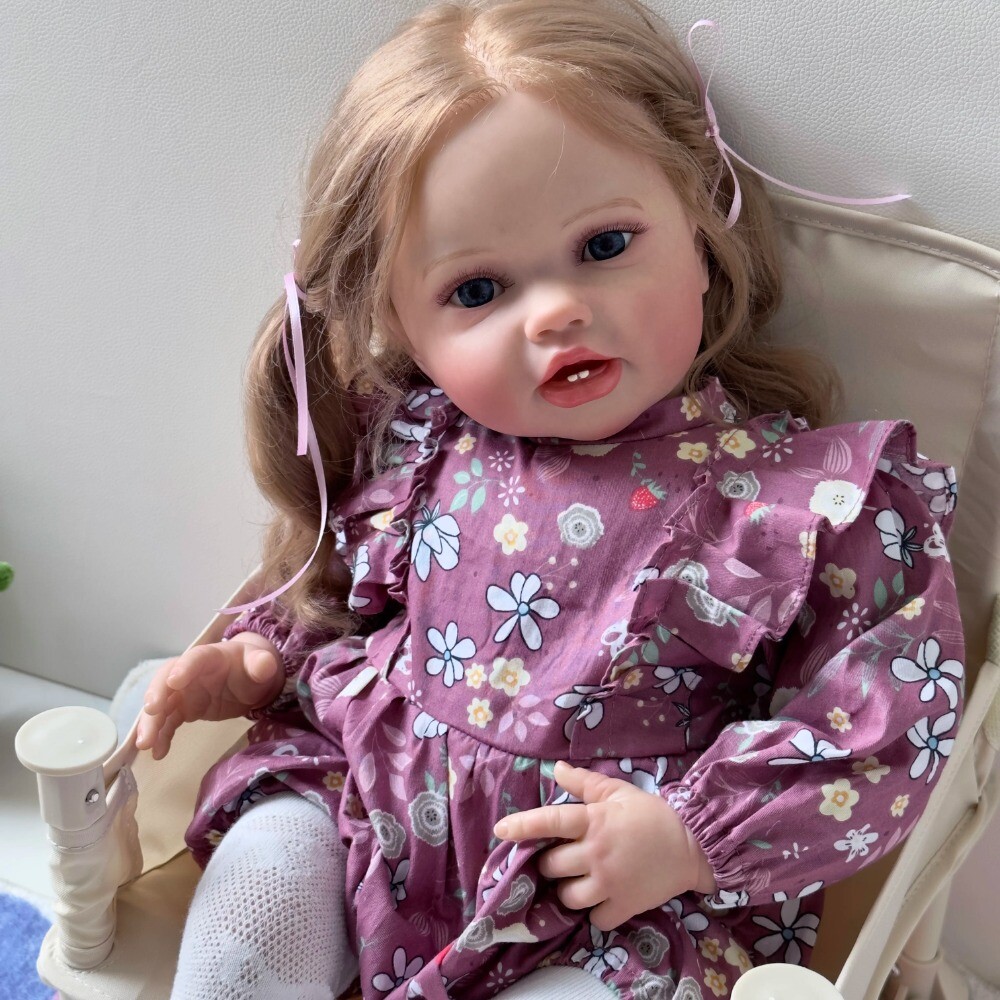 24In Lifelike Reborn Baby Doll Newborn 3D Skin Princess Toddler