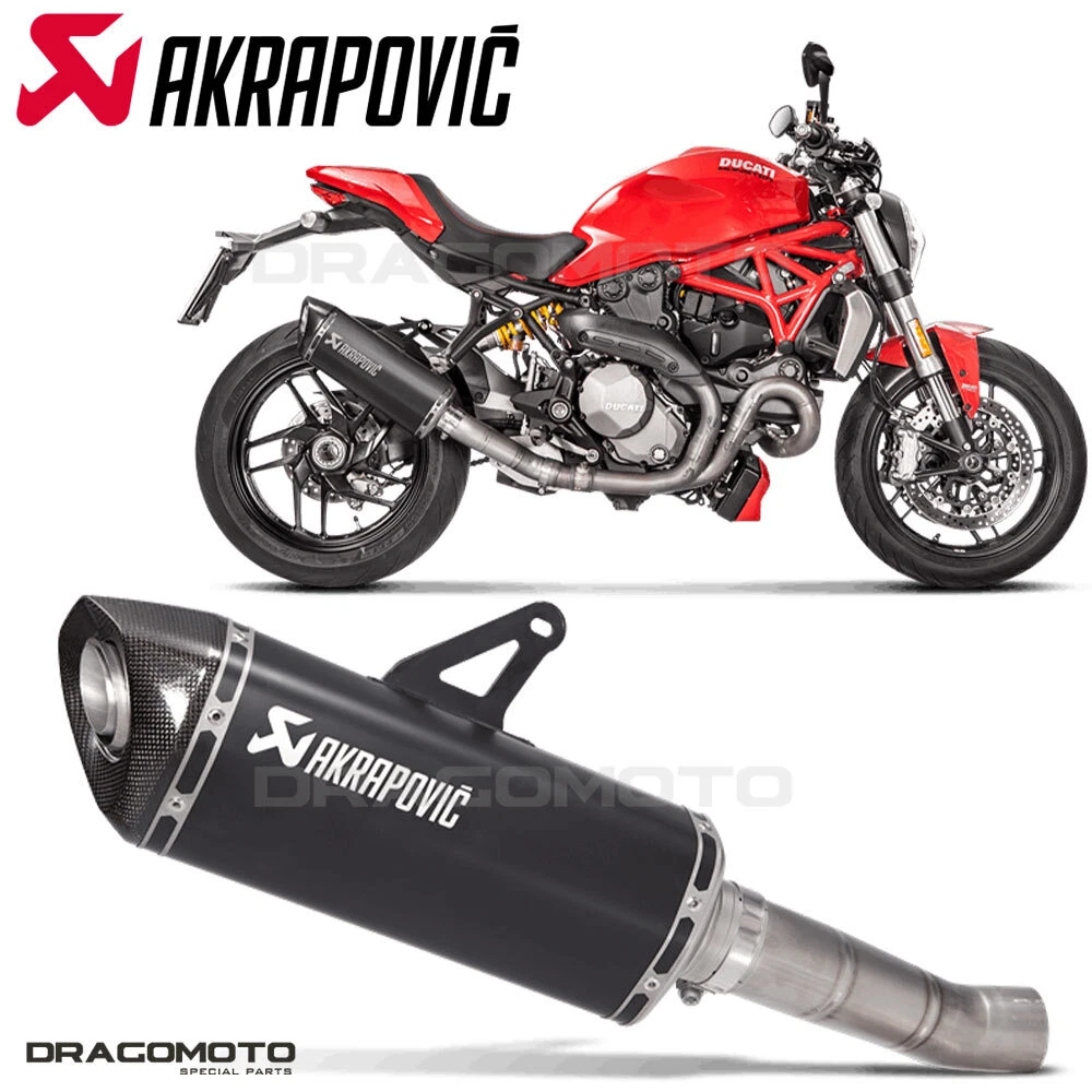 DUCATI MONSTER 1200 2017 2020 Exhaust AKRAPOVIC Titanium Black RC