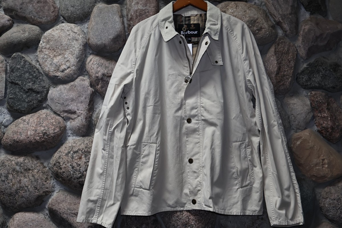 Barbour Tracker Casual Jacket Coat Mist Stone Beige