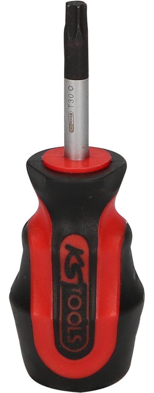 KS TOOLS ERGOTORQUEplus Schraubendreher, T30, курц