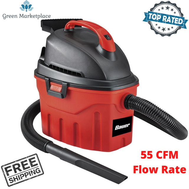 3 Gallon Wet Dry Vacuum Cleaner Bauer 3 Peak Horsepower Floor Auto