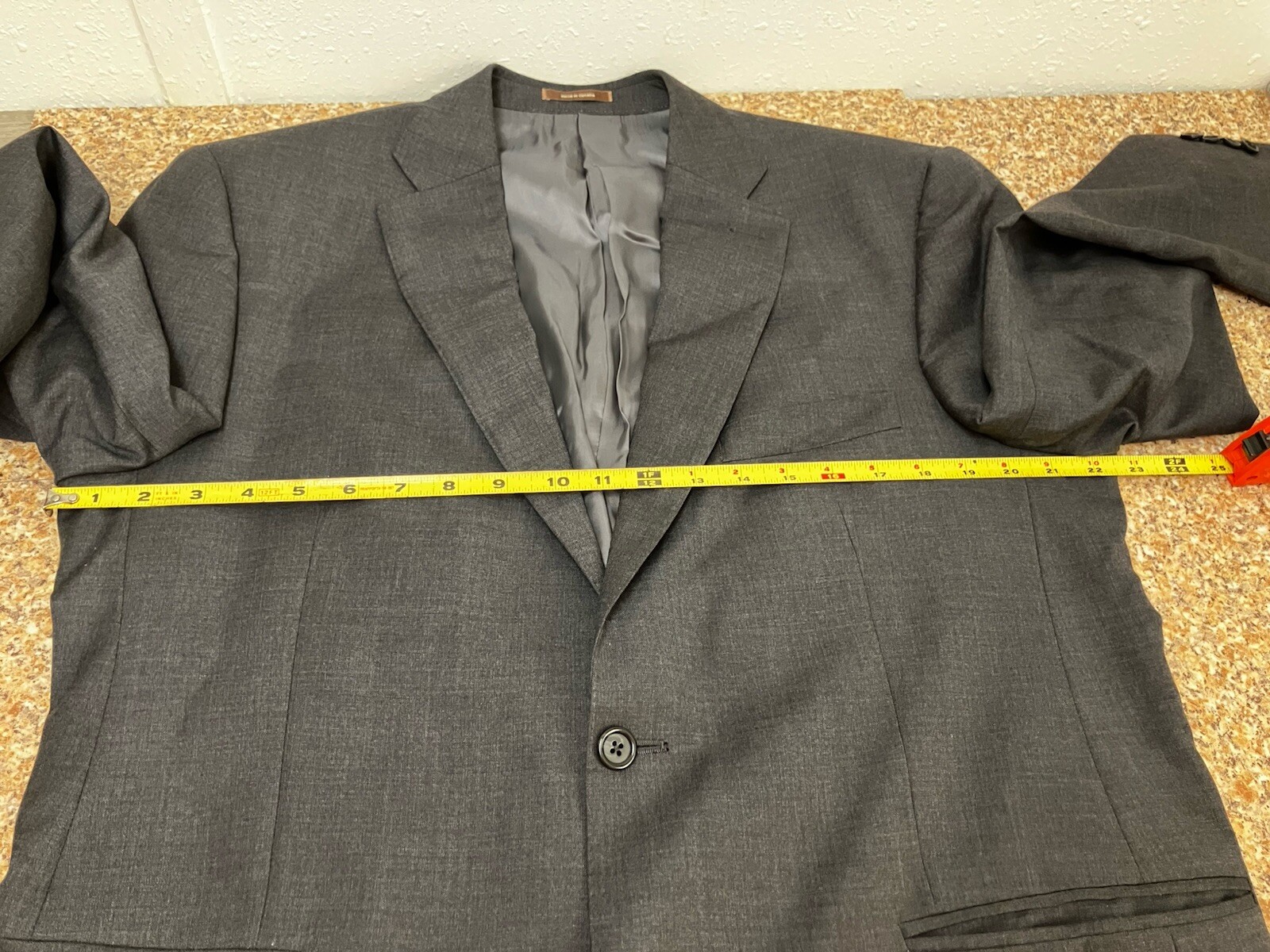 Peter Millar Jacket Gray Wool Canada Trim 42R - image 13