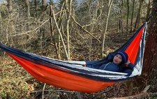 NEW NYLON LIGHTWIEGHT CAMPING HAMMOCK 1POUND 3 OZ 105"X53" GREAT FOR BACKPACKING