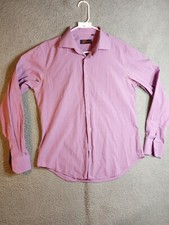 J. Benzal Button Up Dress Shirt 16 Long Sleeve perrywinkle color