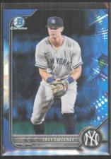 2022 Bowman Draft Chrome Sapphire Trey Sweeney #BDC-156