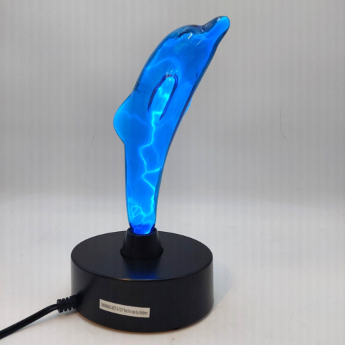 Vtg LumiSource Blue Dolphin Electra Plasma Lamp 12" Y2K Retro Light - Picture 5 of 8