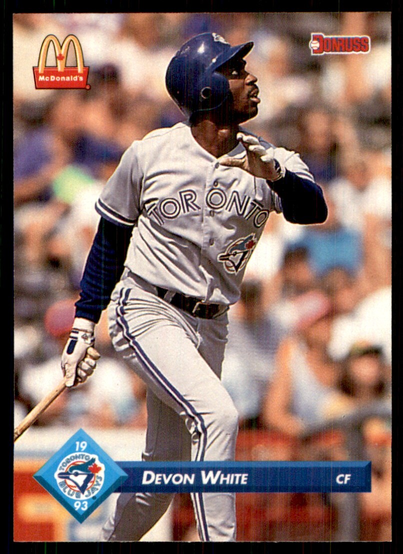 1993 Donruss McDonald's Toronto Blue Jays Great Moments Devon White Toronto Blue