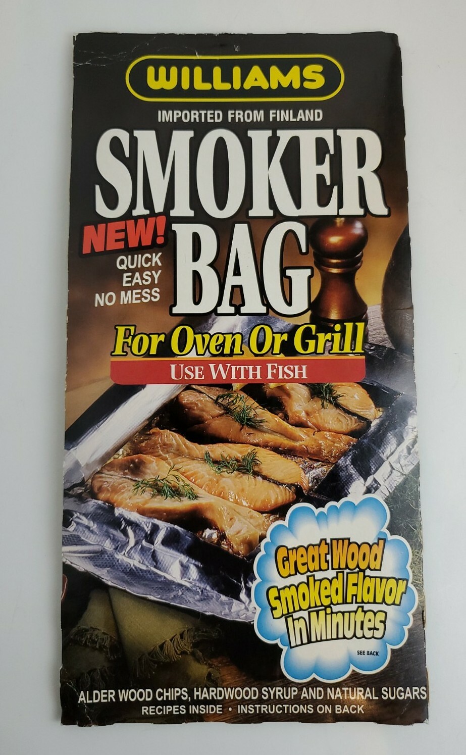 One (1) Williams SMOKER BAG for Oven or Grill (use with fish) New & Sealed eBay