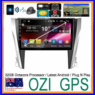 for TOYOTA AURION 2015-19 GPS BLUETOOTH HEAD UNIT APPLE CARPLAY ANDROID AUTO CAM