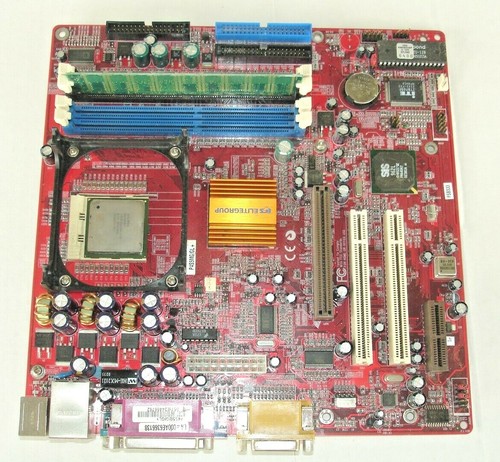 ECS P4S5MG/GL+ MOTHERBOARD / INTEL PENTIUM SL5TK CPU + 1GB RAM - Afbeelding 1 van 2