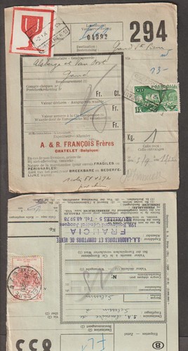 Belgium stamp on parcel cards - Picture 8 of 13