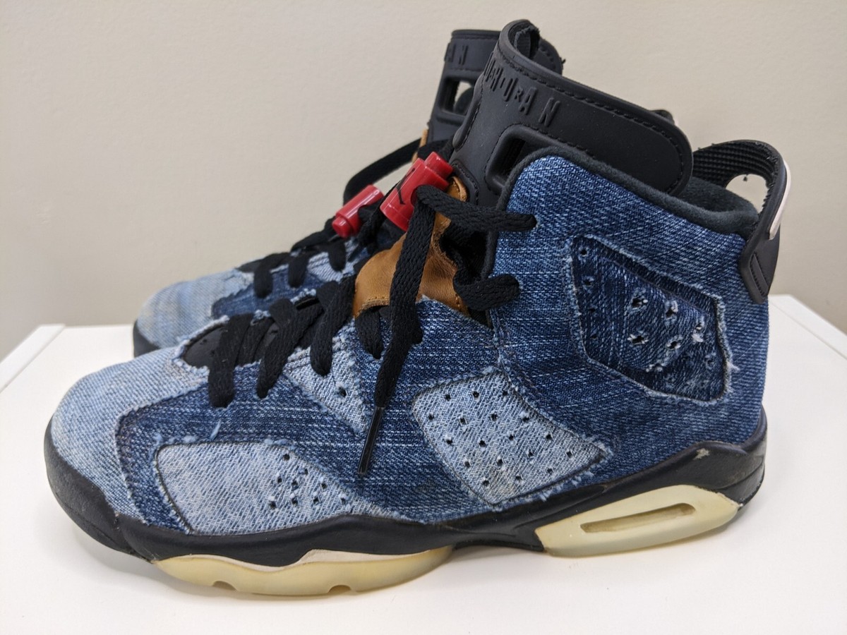 Nike Air Jordan 6 Retro GS Washed Denim CV5489-401 Youth