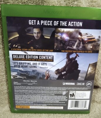 未開封 Xbox One バトルフィールド ハードライン デラックス エディショ XBOX ONE BATTLEFIELD HARDLINE DELUXE EDITION. GAME. WITH CASE AND