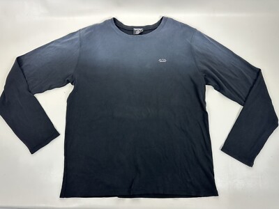 Ralph Lauren Polo Jeans Co Shirt  Knit Black fade transition  Men s XXL Vintage