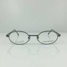 New Vintage Emporio Armani 077 Oval Eyeglasses EA 77 C. 976 Gunmetal 47-20-130mm