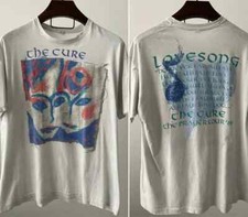 The Cure 1989 Lovesong Shirt Reprint 2 side White short sleeve T shirt NH14188