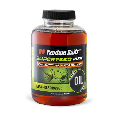 Tandem Baits SuperFeed Makrele & Orange, Lockstoff Karpfen Angeln ohne Mühe, 
