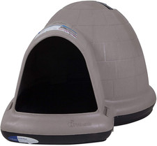 Igloo-Shaped Indigo Dog House with Microban Large 50-90 lbs Pet Outdoor Home