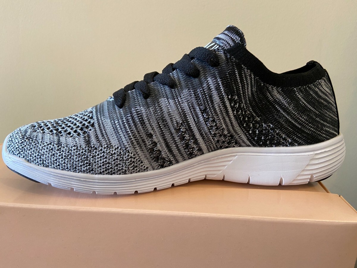 Bloch girls/ladies dance trainer, Omnia black/white knitted upper