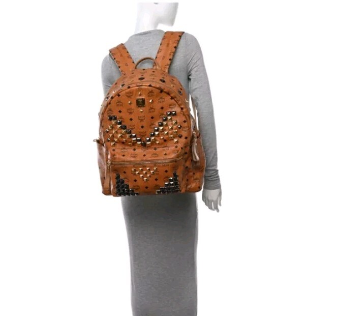 MCM Stark Leather Studded Backpack - image 2