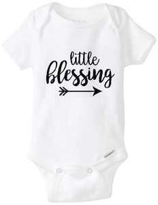 Little Blessing Gerber Onesie Funny Baby Shirt Silly Bodysuit Shower Gift