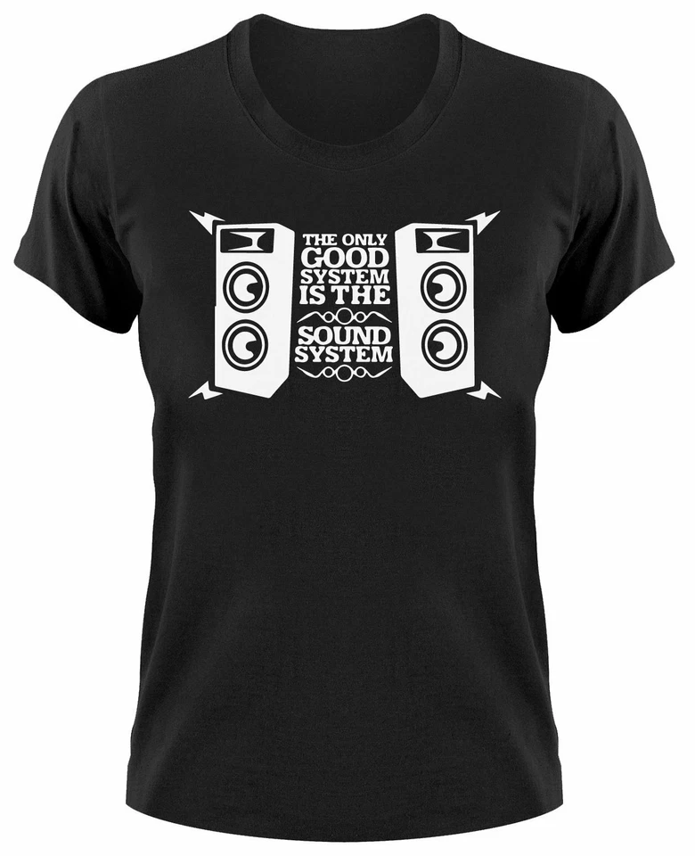 The Only Good System Is The Soundsystem Damen T-Shirt Free Tekno Bass Hardtek - Bild 1 von 1