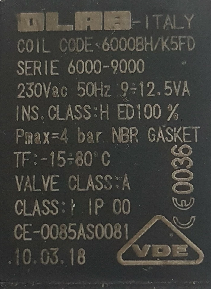 Magnetventil für Laurastar G2 735 Magic Evolution 723 357 706 728 OLAB O4 - Bild 2 von 2