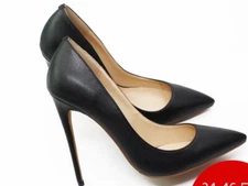 Women's Slim Heel 12cm Pointed Toe Elegant Model High Heel Size 34 to 46