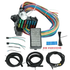 12-14 Circuit Universal Wiring Harness Muscle Car Hot Rod Street XL Wires New