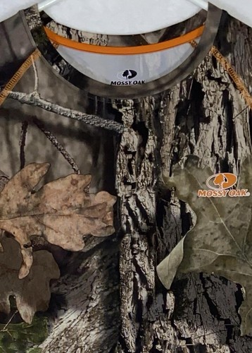 Mossy Oak Shirt Mens Real Tree Camo Camoflauge Short Sleeve Size Medium 38-40 - Picture 4 of 7