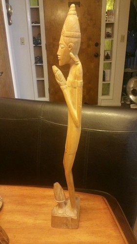Extraordinary! "Hand Carved Wooden Sculpture from Bali" (22" High) - Picture 2 of 3