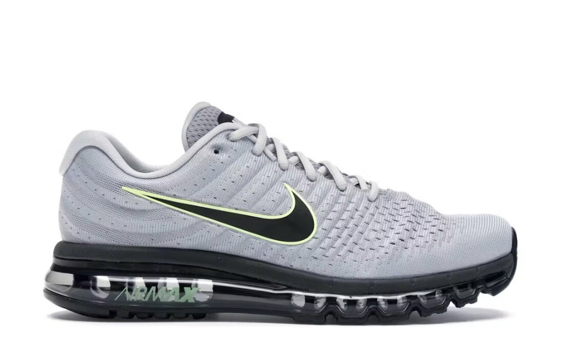 NIKE AIR MAX 2017 WOLF GREY BLACK VOLT 849559 012 sz 14 | eBay