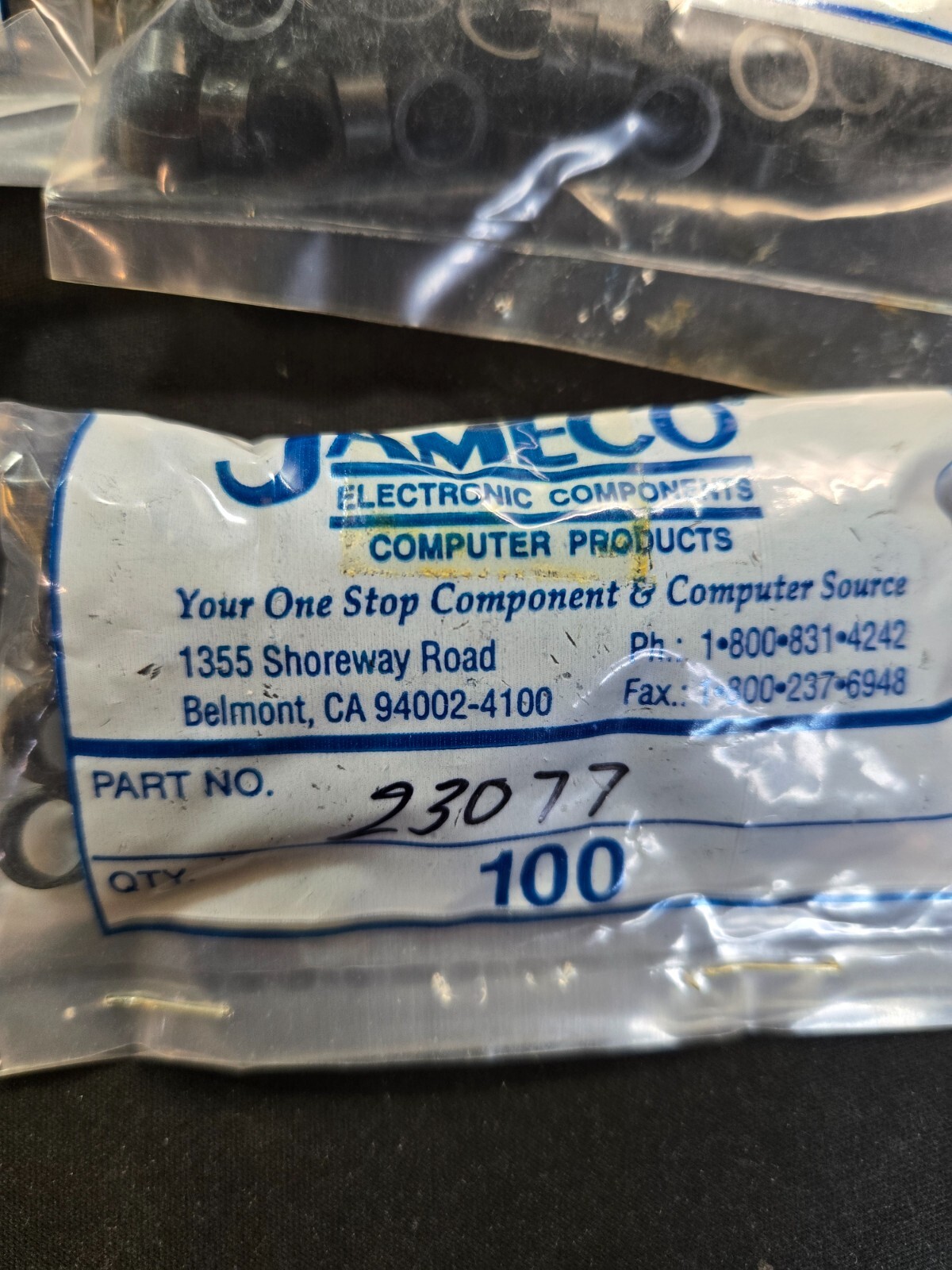 (100) JAMECO .125" Panel Max Panel Mounting Black Retainer Ring clip 23077 $25