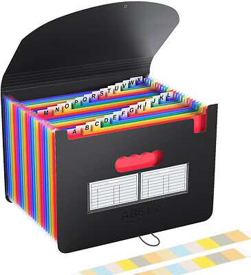Accordion File Organizer, Expanding File Folder, File Folder