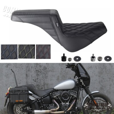 LS 2-UP Softer Seat For Harley Street Bob FXBB FXBBS Softail FLSL FXST 2018-2024