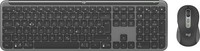 Logitech MK950 Signature Slim Kabelloses Tastatur-Maus-Set, Graphit, Leise