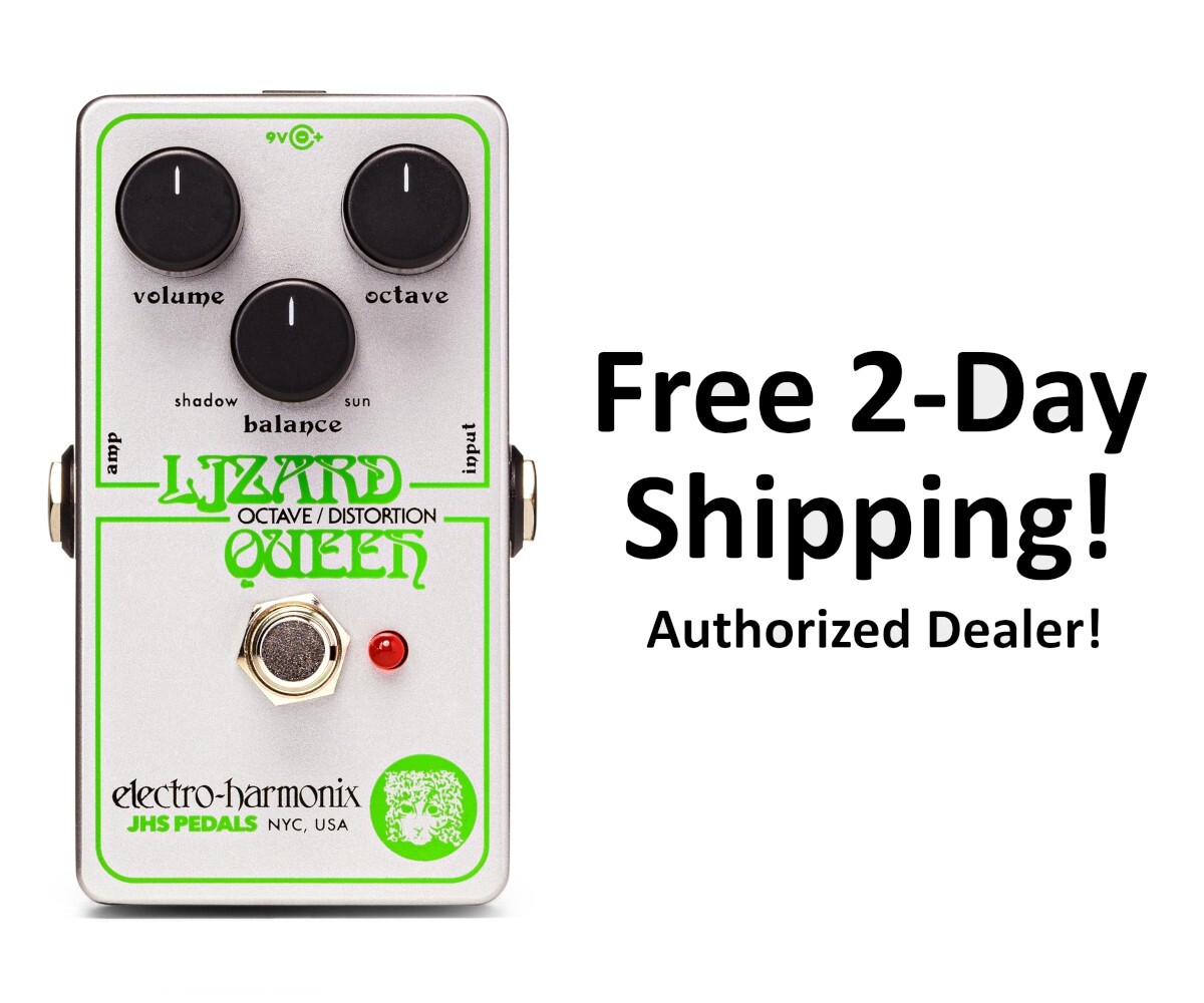 New ElectroHarmonix JHS Pedals Lizard Queen Octave Fuzz Guitar Effects