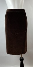 VTG. 1990'S BRIONI - Velvet Velour Straight Skirt 25" waist fits an XS
