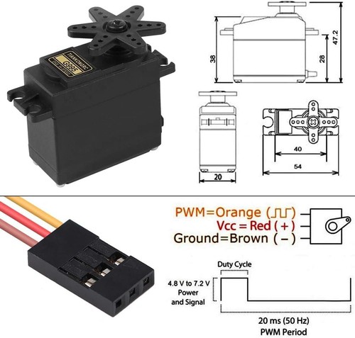 MG995 Digital Metal Gear High Torque Servo For Futaba JR RC Truck Racing Boat - Picture 7 of 13