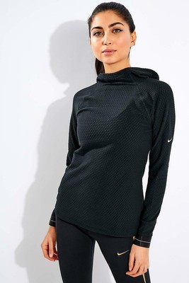 Nike Pro Icon Clash Women's Slim Training Hoodie Sz Small Black $65  CU6095-010 | eBay