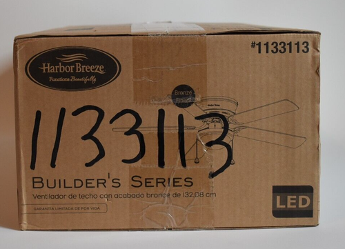 Harbor Breeze Builder's Series 52" LED Bronze Finish Ceiling Fan model 1133113 - Picture 5 of 5