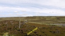 Photo 12x8 Fence line on Pennine watershed Whaw The broad moorland expanse c2012