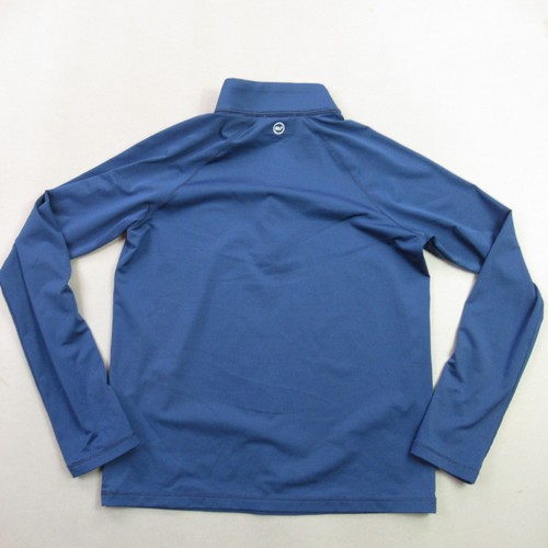 Vineyard Vines Shirt Girls Medium Long Sleeve 1/4 Zip Blue Lightweight Sankaty - Picture 4 of 9
