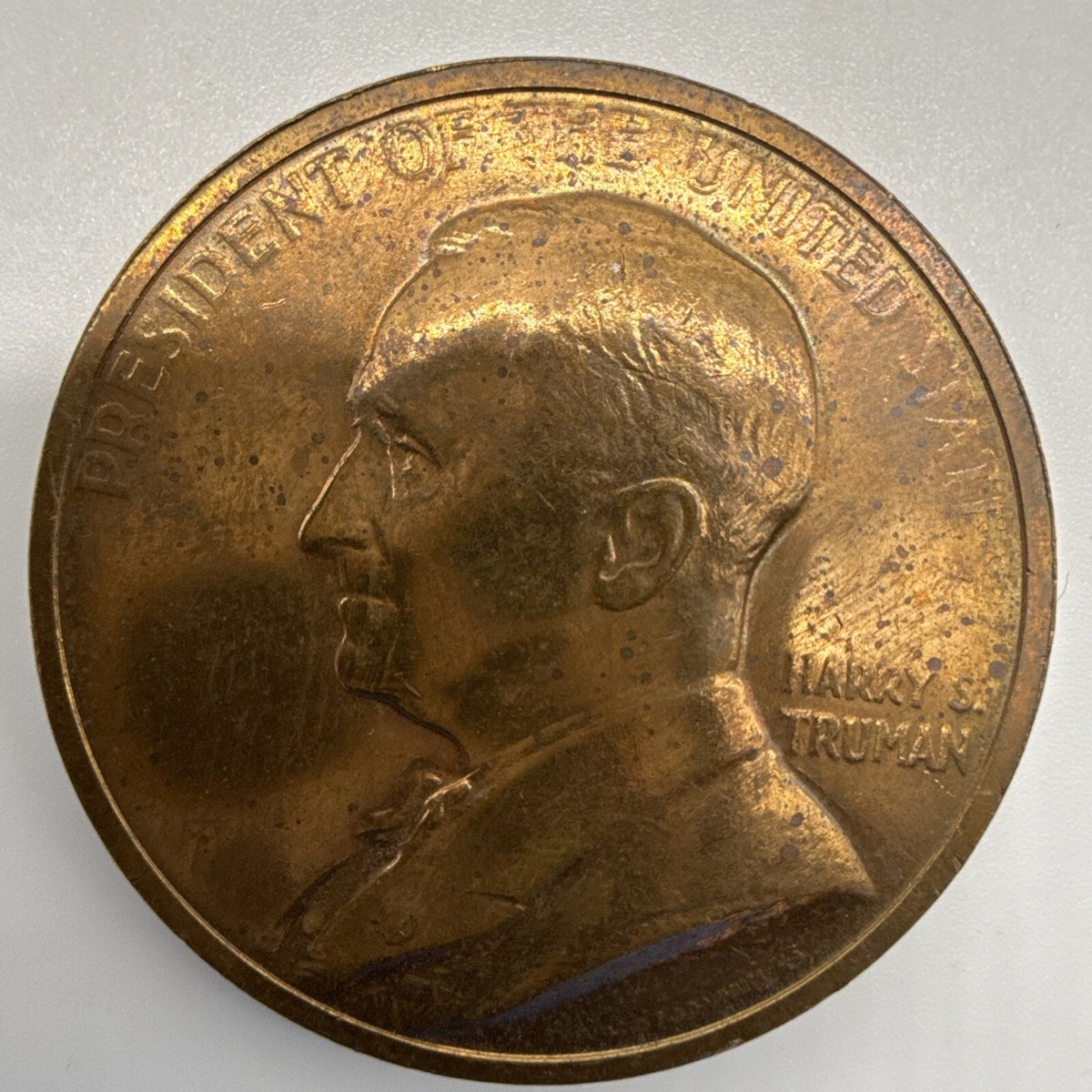 President Harry S. Truman Token Inaugurated April 12th 1945