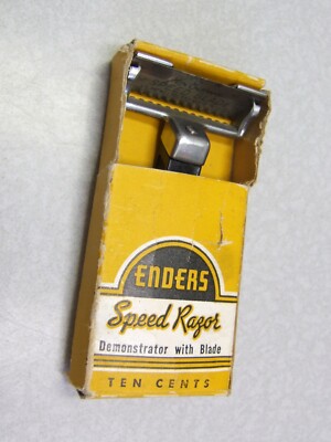 Vintage ENDERS SPEED RAZOR DEMONSTRATOR SET IN BOX - 1940's