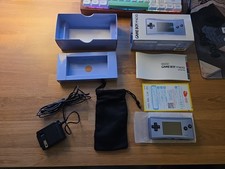 Nintendo Game Boy Micro Blue console boxed Excellent Universal Handheld System